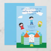 Invitation mignonne de fête d'anniversaire de (Devant / Derrière)