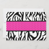 Invitation mignonne de fête d'anniversaire de spa (Dos)