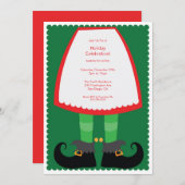 Invitation mignonne de fête de vacances de jupe (Devant / Derrière)