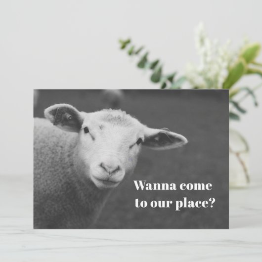 Invitation mignonne de Pâque (Debout devant)