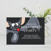 Invitation mignonne de partie de Halloween de (Debout devant)