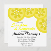 Invitation mignonne de partie de soleil et de (Devant / Derrière)