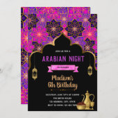 Invitation mignonne de partie de thème de mille et (Devant / Derrière)