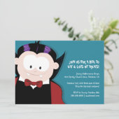 Invitation mignonne de partie d'enfants du vampire (Debout devant)