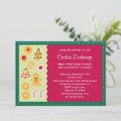 Invitation mignonne d'échange de biscuit (Debout devant)