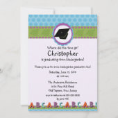 Invitation MIGNONNE d'obtention du diplôme de (Devant)