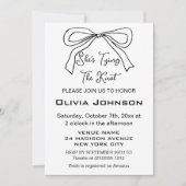 Invitation Mignonne elle noue la Fête des mariées de la croup (Devant)