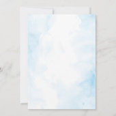 Invitation Mignonne endormie Un petit baby shower d'agneau (Dos)