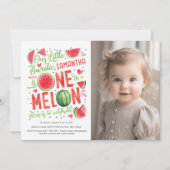 Invitation Mignonne Eté Fruit Fruit Girl 1er Anniversaire Pho (Devant)