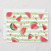 Invitation Mignonne Eté Fruit Fruit Girl 1er Anniversaire Pho (Dos)