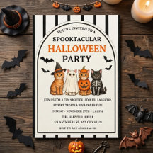 Mignonne fête d'Halloween Spooktacular pour chats