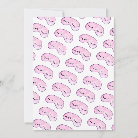 Invitation Mignonne fille maquillage Stwood Sleepover Spa Ann (Dos)