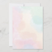 Invitation mignonne fille rose parties scintillant anniversai (Dos)