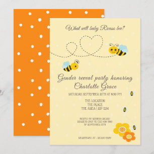 Invitation Mignonne Genre Révèle Ce Qui Va Bébé Baby shower A