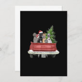 Invitation Mignonne grand Danse Noël Top, Chien Maman Proprié (Devant / Derrière)