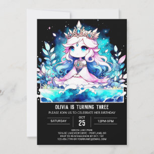 Invitation Mignonne Imaginaire Princesse Anniversaire