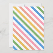 Invitation Mignonne lapin avec oeufs Chasse aux oeufs de Pâqu (Dos)