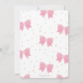 Invitation Mignonne Little Miss ONE derful 1er Anniversaire B (Dos)