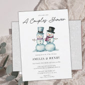 Invitation Mignonne M. Mme Snowman Funny Fête des mariées d'h