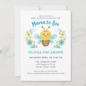 Invitation Mignonne maman to Bee Boy Baby shower (Devant)