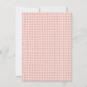 Invitation Mignonne Mère Oie & Gosling Baby shower rose (Dos)