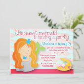 Invitation mignonne moderne de fête d'anniversaire (Debout devant)