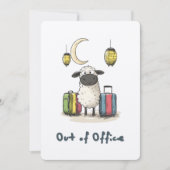 Invitation Mignonne Mouton de l'Aïd le jour sabbatique | Hors (Devant)