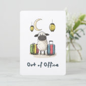 Invitation Mignonne Mouton de l'Aïd le jour sabbatique | Hors (Debout devant)