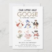Invitation Mignonne Notre Oie Bête N'Importe Quel Âge Anniver (Devant)