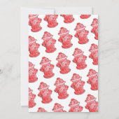 Invitation Mignonne Notre Petit Casque Pompier Camion Anniver (Dos)