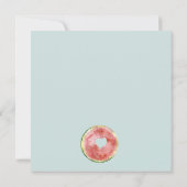 Invitation Mignonne Notre Petit Melon Bleu N'Importe Quel Âge (Dos)