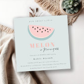 Invitation Mignonne Notre Petit Melon Pastel Blue N'Importe Q