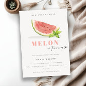 Invitation Mignonne Notre Petit Melon Rouge Vert N'Importe Qu