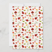 Invitation Mignonne Notre Petite Fille Ladybug Anniversaire (Dos)