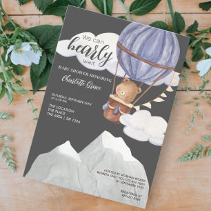 Invitation Mignonne Nous Pouvons Attendre Le Baby shower