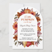 Invitation Mignonne Petite Citrouille Est En Route Baby showe (Devant)