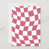 Invitation Mignonne petite Miss Onederful Rose fille 1er anni (Dos)