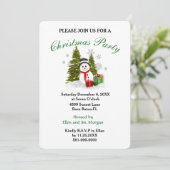 Invitation mignonne pour une fête de Noël (Debout devant)