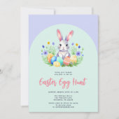 Invitation mignonne pour une fête de Pâques de pri (Devant)