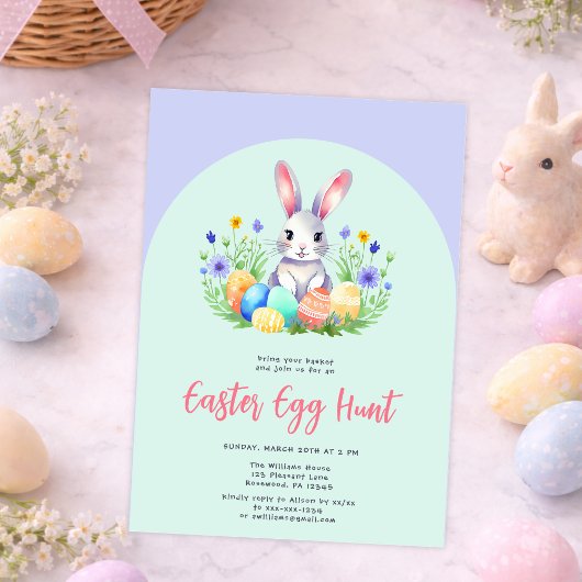 Invitation mignonne pour une fête de Pâques de pri