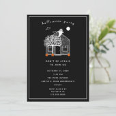 Invitation mignonne pour une fête d'Halloween (Debout devant)