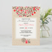 Invitation Mignonne #Reindeer & Berries Tonalité Terre / Coul (Debout devant)