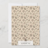 Invitation Mignonne #Reindeer & Berries Tonalité Terre / Coul (Dos)