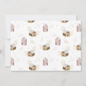 Invitation mignonne scandi moderne maison naturelle Noël (Dos)