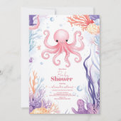 Invitation Mignonne sous le Baby shower marin (Devant)