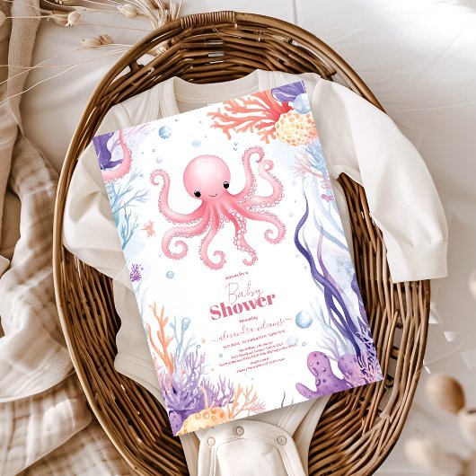 Invitation Mignonne sous le Baby shower marin