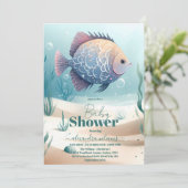 Invitation Mignonne sous le Baby shower Sea Boy (Debout devant)