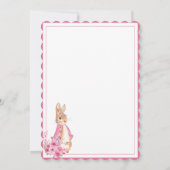 Invitation Mignonne sur le Baby shower d'aquarelle rose arc-e (Dos)