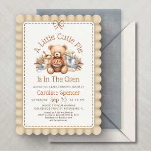 Invitation Mignonne tarte Automne Bébé Shower