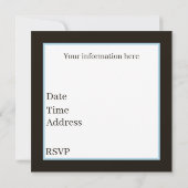 Invitation Mignonne tout usage plage fête dauphin (Dos)